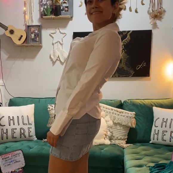 ZARA basic white button down shirt - Picture 3 of 7